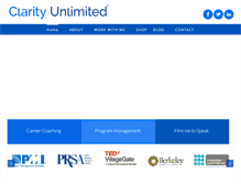 Tablet Screenshot of clarityunlimited.com